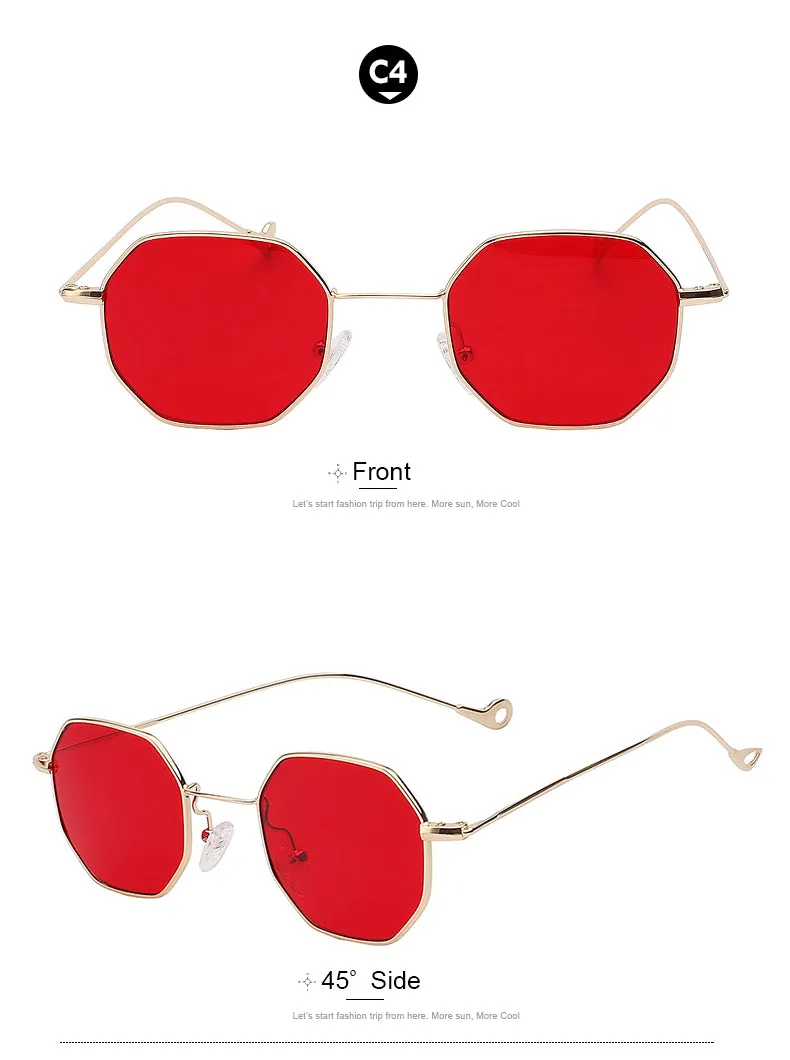 Xiu Brand Men's Multi Shades Steampunk Sunglasses Women Red