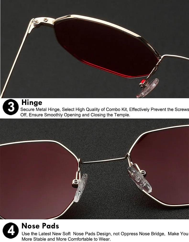 Xiu Brand Men's Multi Shades Steampunk Sunglasses Women Red