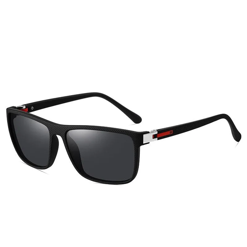 Yimaruili Unisex Full Rim Square Tr 90 Polarized Sunglasses C3045